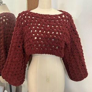 Chunky Knit Cropped Sweater